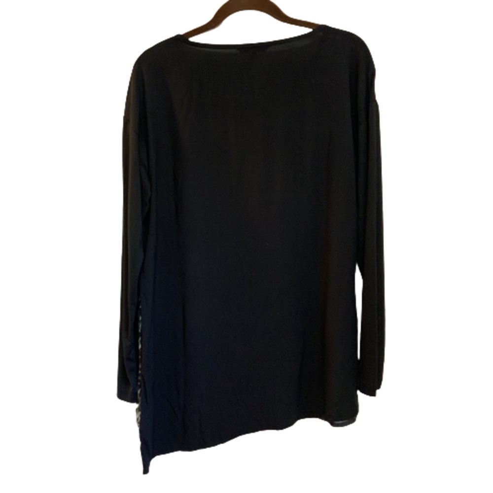 SANDWICH Animal Print Long Sleeve Tunic T-Shirt Blouse Round Neck Pullover 40=L - Picture 2 of 6